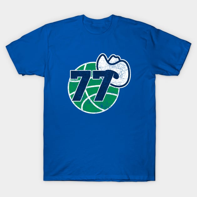 Luka Doncic Retro Dallas logo T-Shirt by epicfandom0